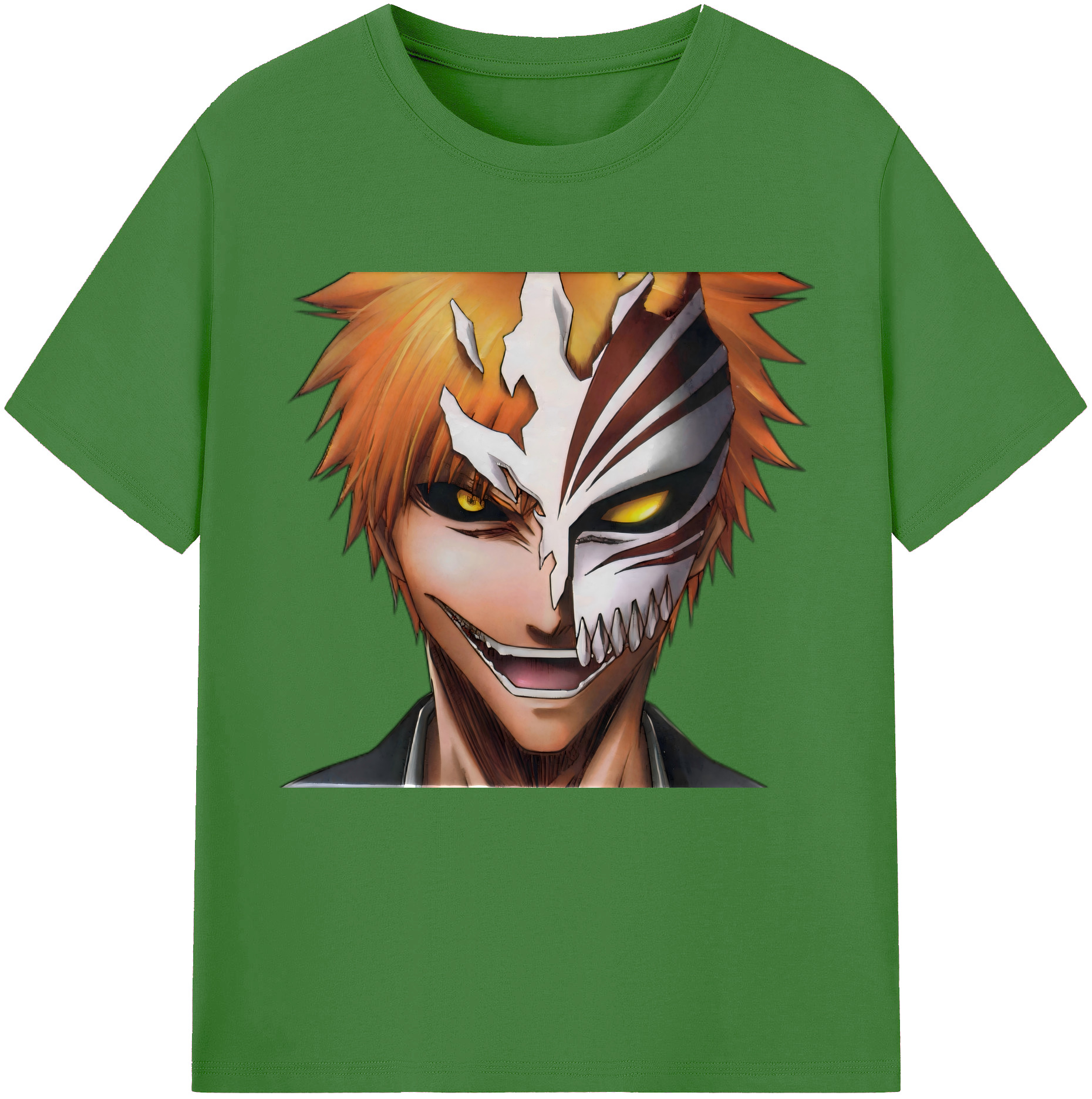 （画像用） ブリーチ 黒崎一護（くろさき いちご）BLEACH Kurosaki Ichigo レディースカジュアルプリントTシャツ（綿100％）
